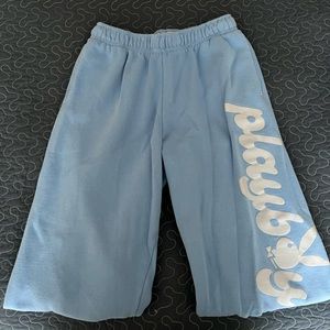 Comfy blue playboy sweatpants